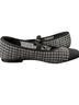 Vivaia Checkered-gingham Black White Flats Size 9 1/2 - photo 6