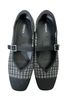 Vivaia Checkered-gingham Black White Flats Size 9 1/2 - photo 2