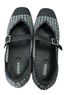 Vivaia Checkered-gingham Black White Flats Size 9 1/2 - photo 3