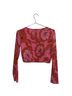 Zara Floral Pink Long Sleeve Blouse Size L - photo 2