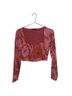 Zara Floral Pink Long Sleeve Blouse Size L - photo 4