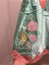 Gold Hawk 100% Silk Green Pink Sleeveless Top Size L - photo 4