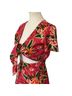 Show Me Your Mumu 100% Polyester Floral Pink Orange Romper Size S - photo 4