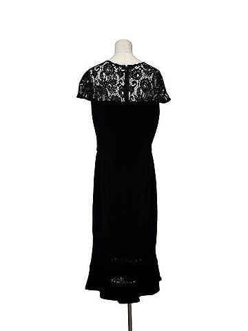 Ralph Lauren Lace-Trim Georgette Dress Cocktail Dress (view 2)