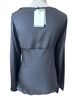 Reformation 100% Silk Black Long Sleeve Blouse Size 10 - photo 2