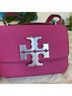 Tory Burch 100% Leather Pink Silver Shoulder Bag One size - photo 8