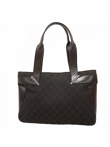Gucci Gucci Tote Bag 73983 Denim Dark Brown Women's (view 1)