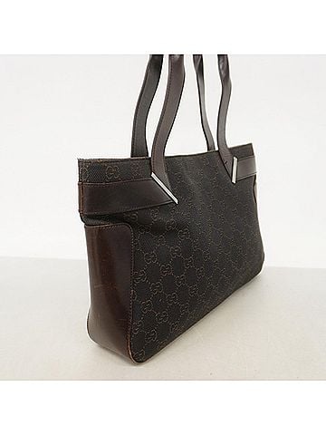 Gucci Gucci Tote Bag 73983 Denim Dark Brown Women's (view 2)