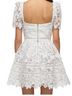 Self-Portrait 100% Polyester Floral White Cocktail Dress Size 8 - photo 6