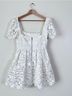 Self-Portrait 100% Polyester Floral White Cocktail Dress Size 8 - photo 13