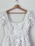 Self-Portrait 100% Polyester Floral White Cocktail Dress Size 8 - photo 3