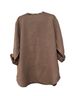 Flax 100% Linen Brown Button-Down Shirt Size L - photo 2