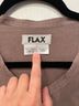 Flax 100% Linen Brown Button-Down Shirt Size L - photo 3
