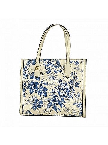 Gucci Gucci Tote Bag Herbarium 432684 Canvas White Blue Women's (view 1)