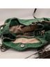 Carla Mancini 100% Leather Snake Print Green Hobo One size - photo 5