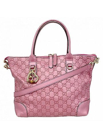 Gucci Gucci Tote Bag, Guccissima Heartbit, 269957, Leather, Pink Champagne, 2-way bag for women (view 1)