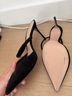 Schutz 100% Suede Black Heels Size 11 - photo 3
