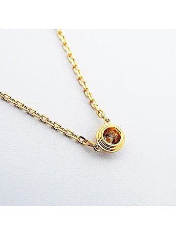 Cartier Cartier Damour XS Necklace, 1PD, 18K Yellow Gold, Diamond, Women's (view 2)