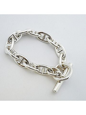 Hermès Hermes Chaine d'Ancre GM Bracelet, 12 links, Sterling Silver 925, Women's. (view 2)