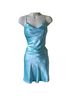 Bebe 100% Silk 95% Polyester 5% Spandex Teal Cocktail Dress Size 0 - photo 1