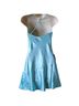 Bebe 100% Silk 95% Polyester 5% Spandex Teal Cocktail Dress Size 0 - photo 2