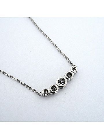 Tiffany & Co. Tiffany & Co. Jazz Graduated 5PD Platinum Diamond Necklace for Women (view 2)
