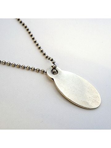 Tiffany & Co. Tiffany & Co. Return to Dreams Ball Chain Oval Sterling Silver Necklace for Women (view 2)