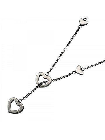 Tiffany & Co. Tiffany & Co. Heart Link Lariat Necklace, Sterling Silver 925, Women's (view 1)