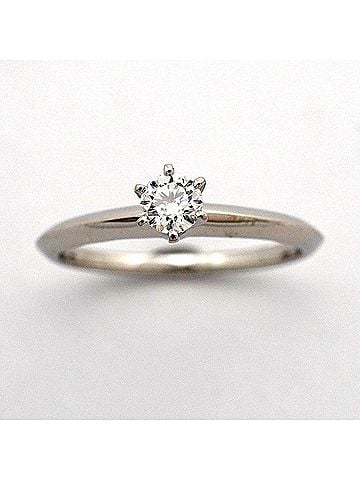 Tiffany & Co. Tiffany & Co. Solitaire Ring, 1PD (One Diamond), Pt950 Platinum, 0.24ct Diamond (Women's) (view 2)