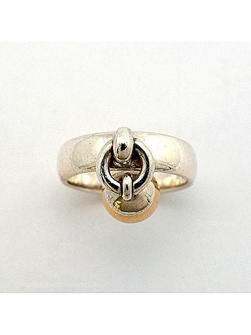 Tiffany & Co. Tiffany & Co. Door Knock Ring, 18K Yellow Gold (KYG), Sterling Silver 925, Women's (view 2)