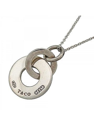 Tiffany & Co. Tiffany & Co. 1837 Interlocking Drop Circle Necklace, Sterling Silver 925, Women's (view 1)