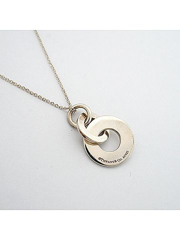 Tiffany & Co. Tiffany & Co. 1837 Interlocking Drop Circle Necklace, Sterling Silver 925, Women's (view 2)
