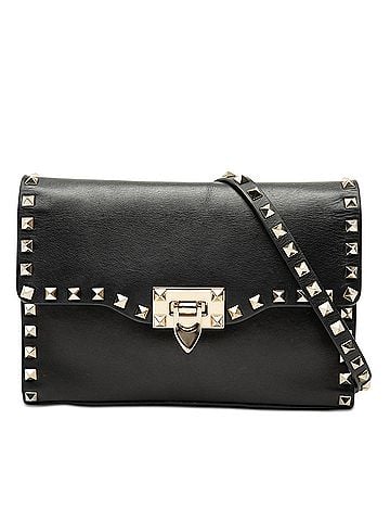 Valentino Small Leather Rockstud Flap Crossbody (view 1)