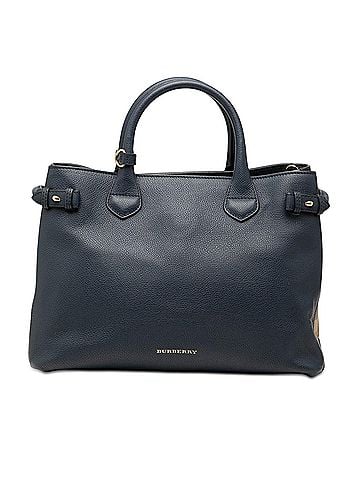 Burberry Medium Leather and House Check Banner Satchel (view 1)