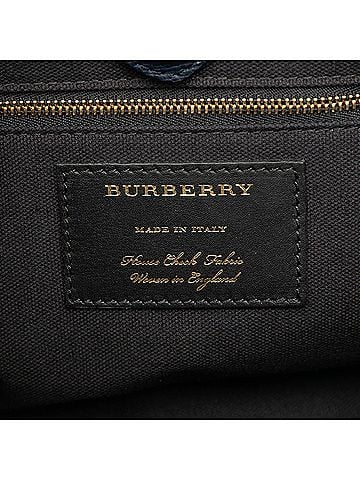 Burberry Medium Leather and House Check Banner Satchel (view 2)