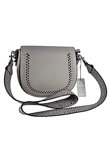 Urban Expressions Wide studded strap Leather Crossbody Bag (view 1)