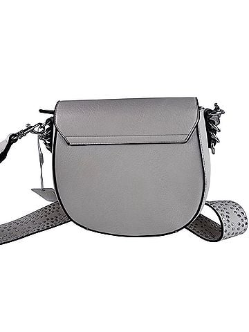 Urban Expressions Wide studded strap Leather Crossbody Bag (view 2)