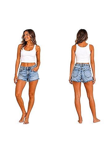 FRAME Denim Le Straight Shorts Casual Pants (view 2)