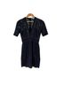 Veronica Beard 36% Nylon 44% Viscose 20% Cotton 100% Polyester Solid Black Cocktail Dress Size 0 - photo 1