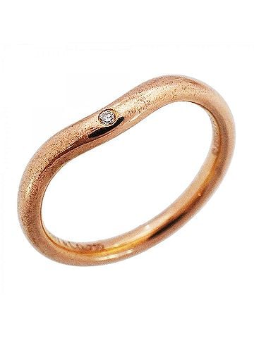 Tiffany & Co. Tiffany & Co. Curved Band Ring, 1PD (One Diamond), 18K Pink Gold, Women's (view 1)