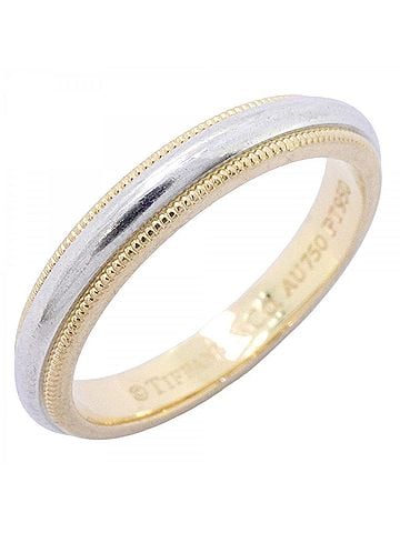 Tiffany & Co. Tiffany & Co. Milgrain Ring, 18K Yellow Gold (KYG), Platinum (Pt950), Men's (view 1)