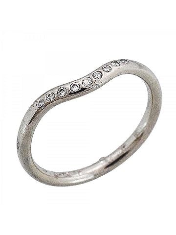 Tiffany & Co. Tiffany & Co. Curved Band Ring, Pt950 Platinum, Diamond, Women's, P2957770 (view 1)
