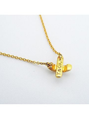 Tiffany & Co. Tiffany & Co. Cross Stitch Necklace, 18K Yellow Gold, Women's, P2955328 (view 2)