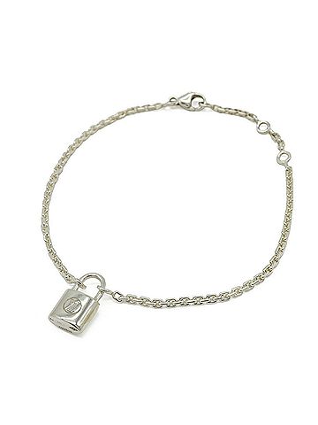 Louis Vuitton LOUIS VUITTON Louis Vuitton Bracelet Silver Lockit Padlock Cadena Ag925 SV925 Q95450 (view 1)
