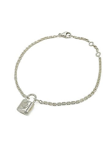 Louis Vuitton LOUIS VUITTON Louis Vuitton Bracelet Silver Lockit Padlock Cadena Ag925 SV925 Q95450 (view 2)