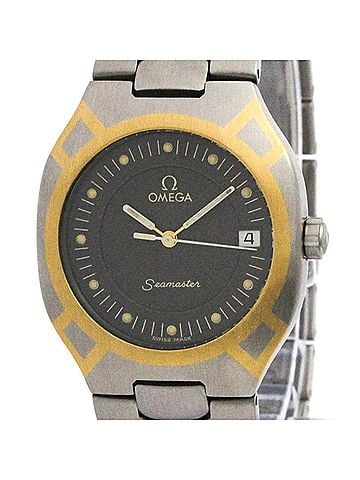 Omega OMEGA Seamaster Polaris 18K Gold Steel Mens Watch 396.1022 Polished (view 1)