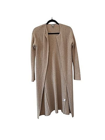 Halogen Long Ribbed Cashmere Cardigan Cashmere Cardigan (view 1)