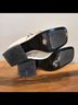 Nodaleto 100% Leather 100% Snakeskin Snake Print Ivory Heels Size 8 1/2 - photo 11
