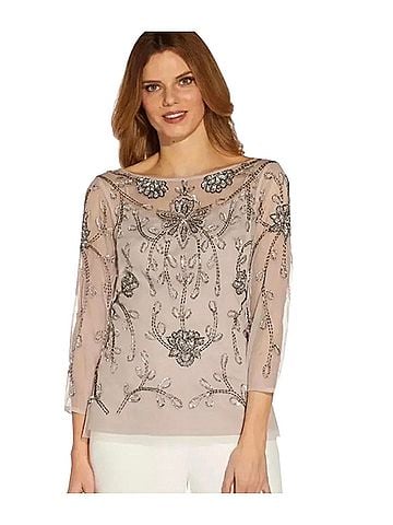 Adrianna Papell 3/4 Sleeve Blouse (view 1)