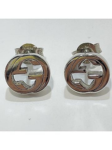 Gucci GUCCI Interlocking G Earrings, Ag925 Silver (view 1)